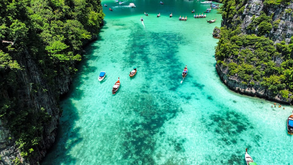 Phi Phi, Bamboo & Rang Yai Islands Tour from Phuket –With Fishing